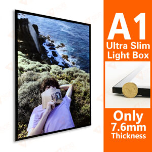 New A1 Size 7.6mm Ultra Slim Aluminium Magnetic LED Light Box/LED Display