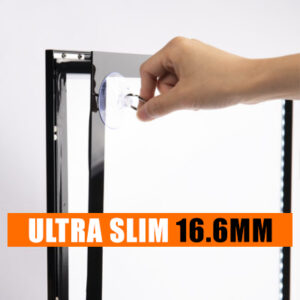 A1 Black 17mm Ultra Slim Aluminium Magnetic LED Light Box/LED Display (Copy)